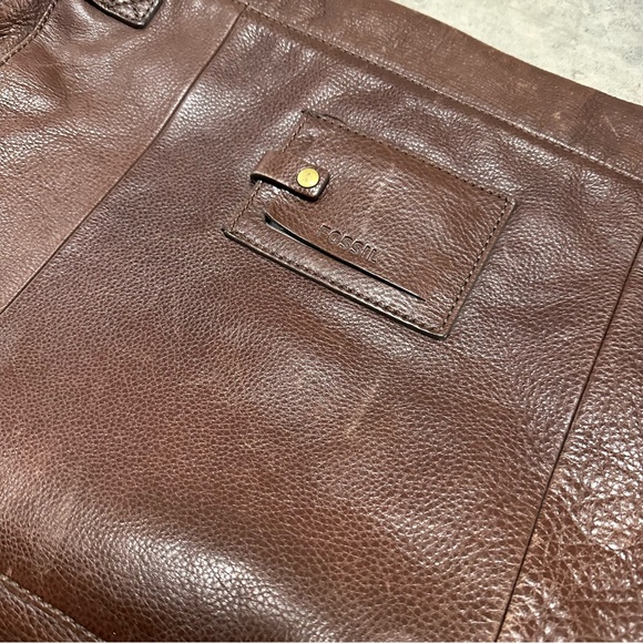 Fossil Atlas Messenger Brown Bag - Picture 10 of 13
